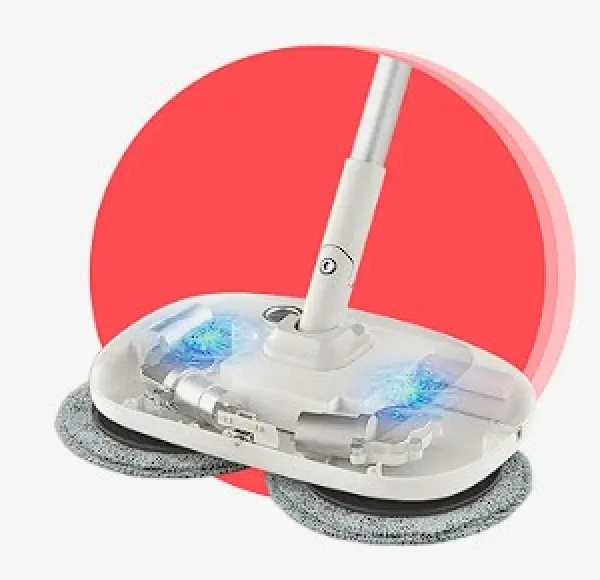 Mop elétrico com discos giratórios